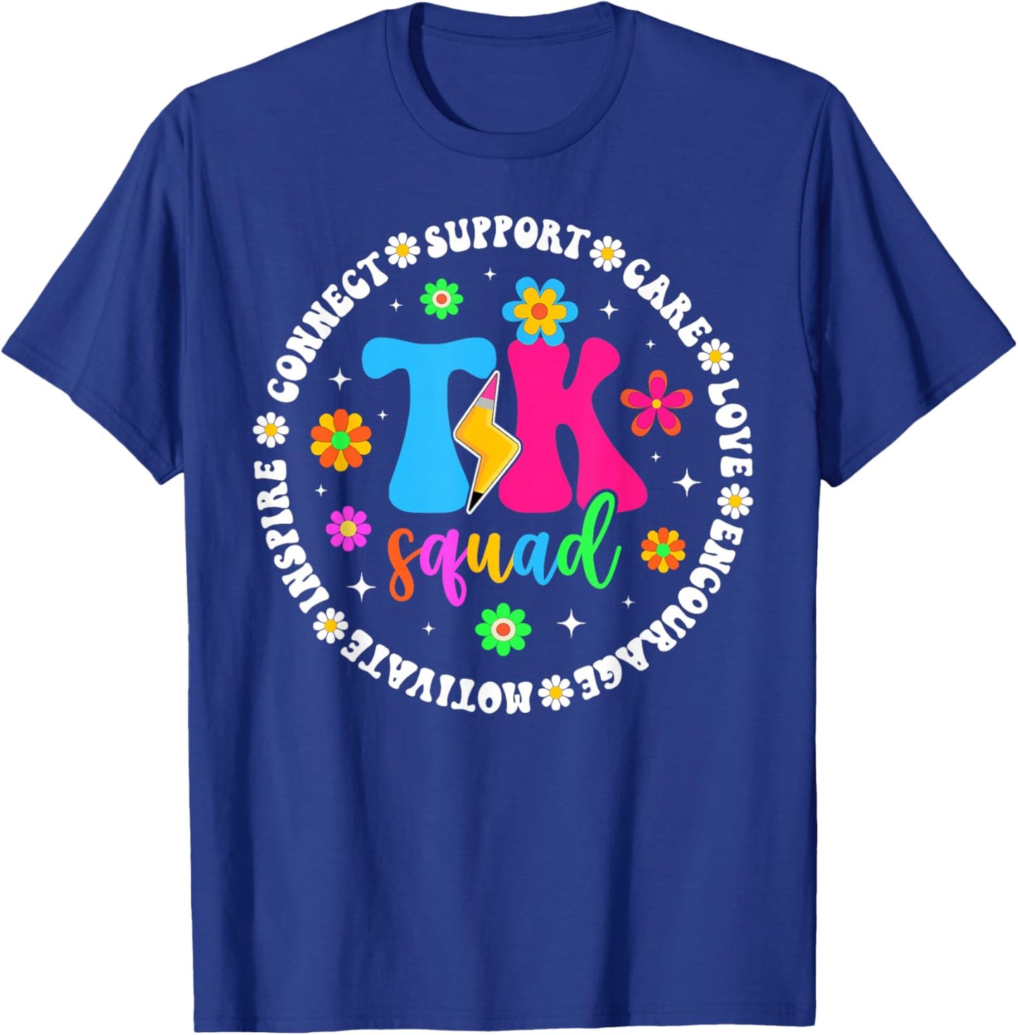 TK Squad Transitional Kindergarten Teacher TK Student T-Shirt - T-Shirt | Royal