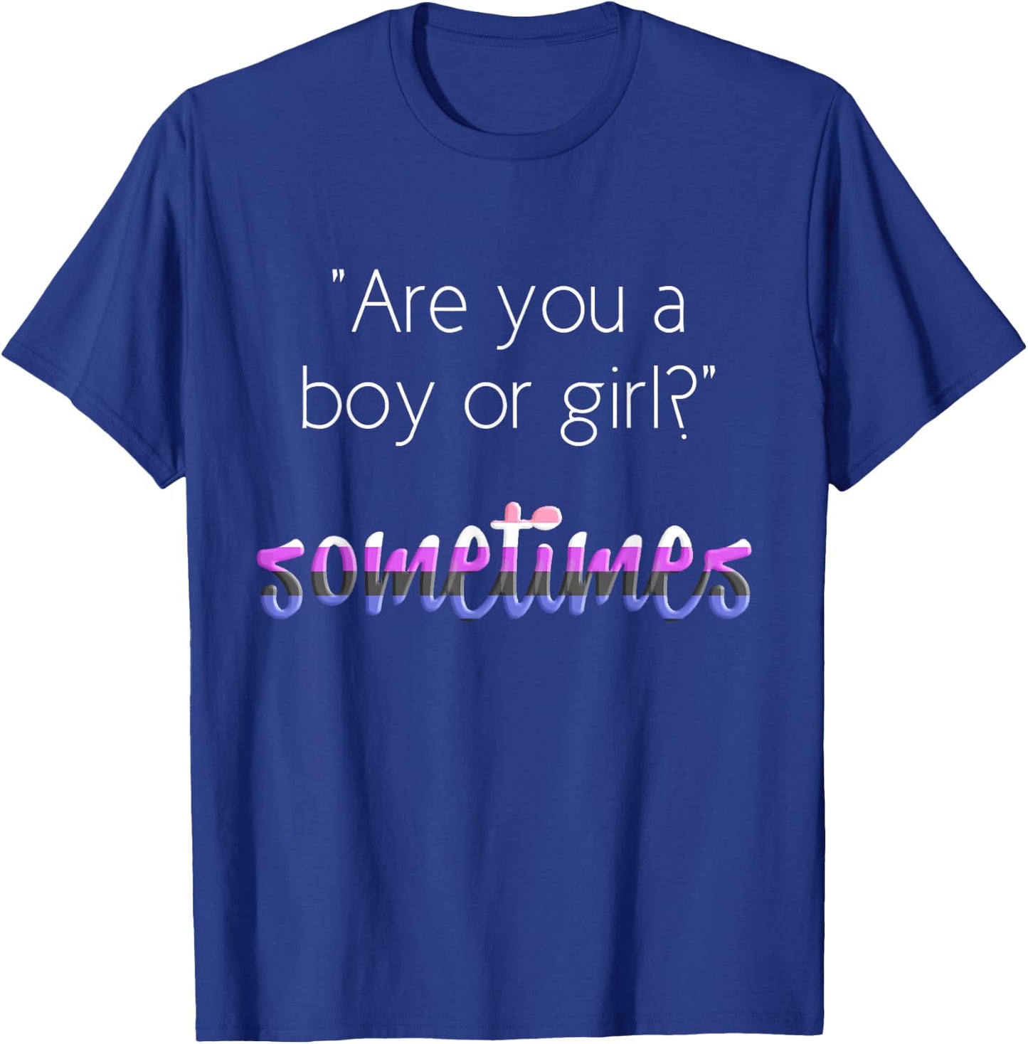 Nonbinary Genderfluid Pride Flag T Shirt Gender Queer Shirt T-Shirt - T-Shirt | Royal