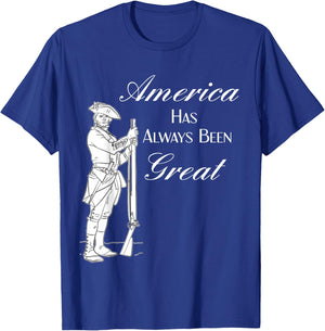 Minuteman America Has Always Been Great Gift T-Shirt - T-Shirt | Royal