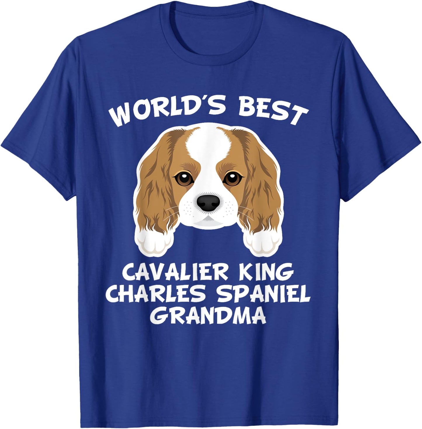 World's Best Cavalier King Charles Spaniel Grandma T-Shirt - T-Shirt | Royal