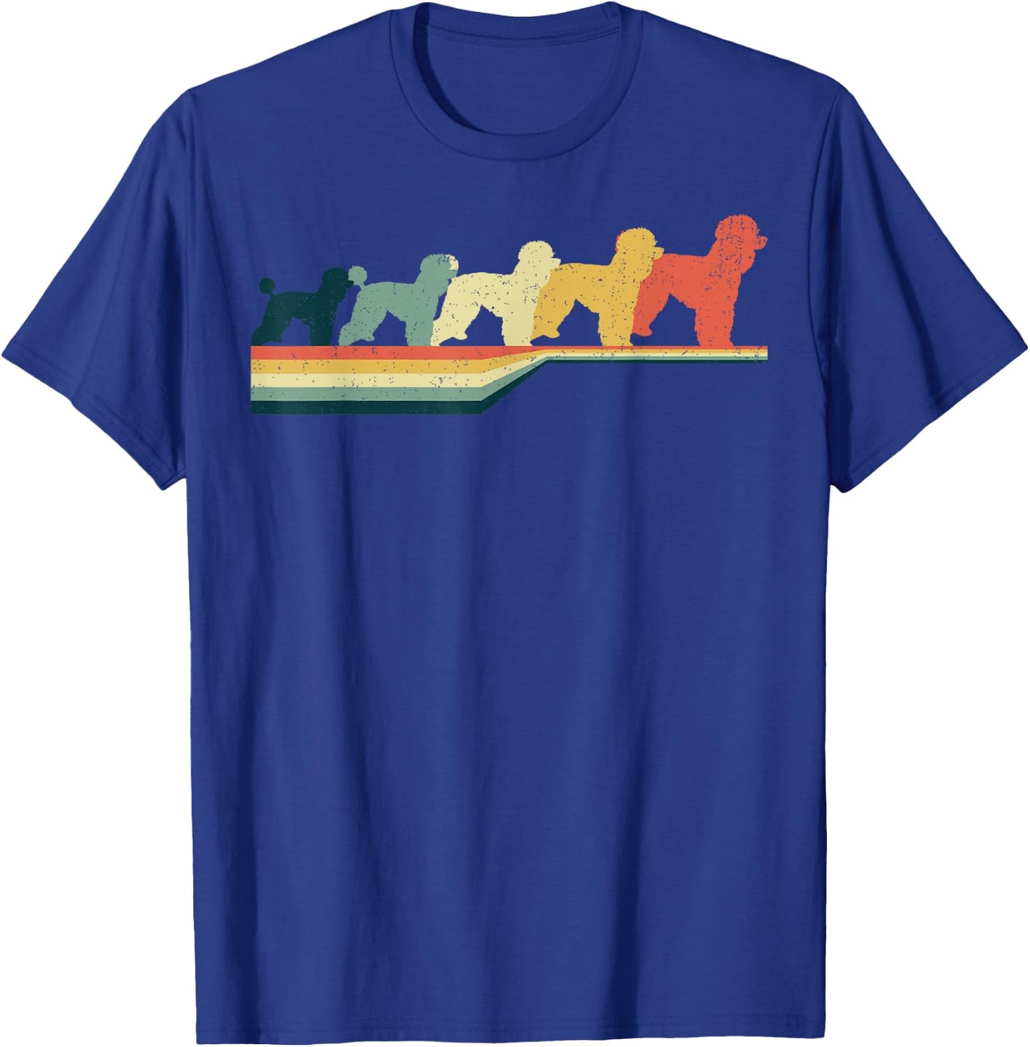STANDARD POODLE Vintage Retro Style Cute Pet Gifts T-Shirt - T-Shirt | Royal