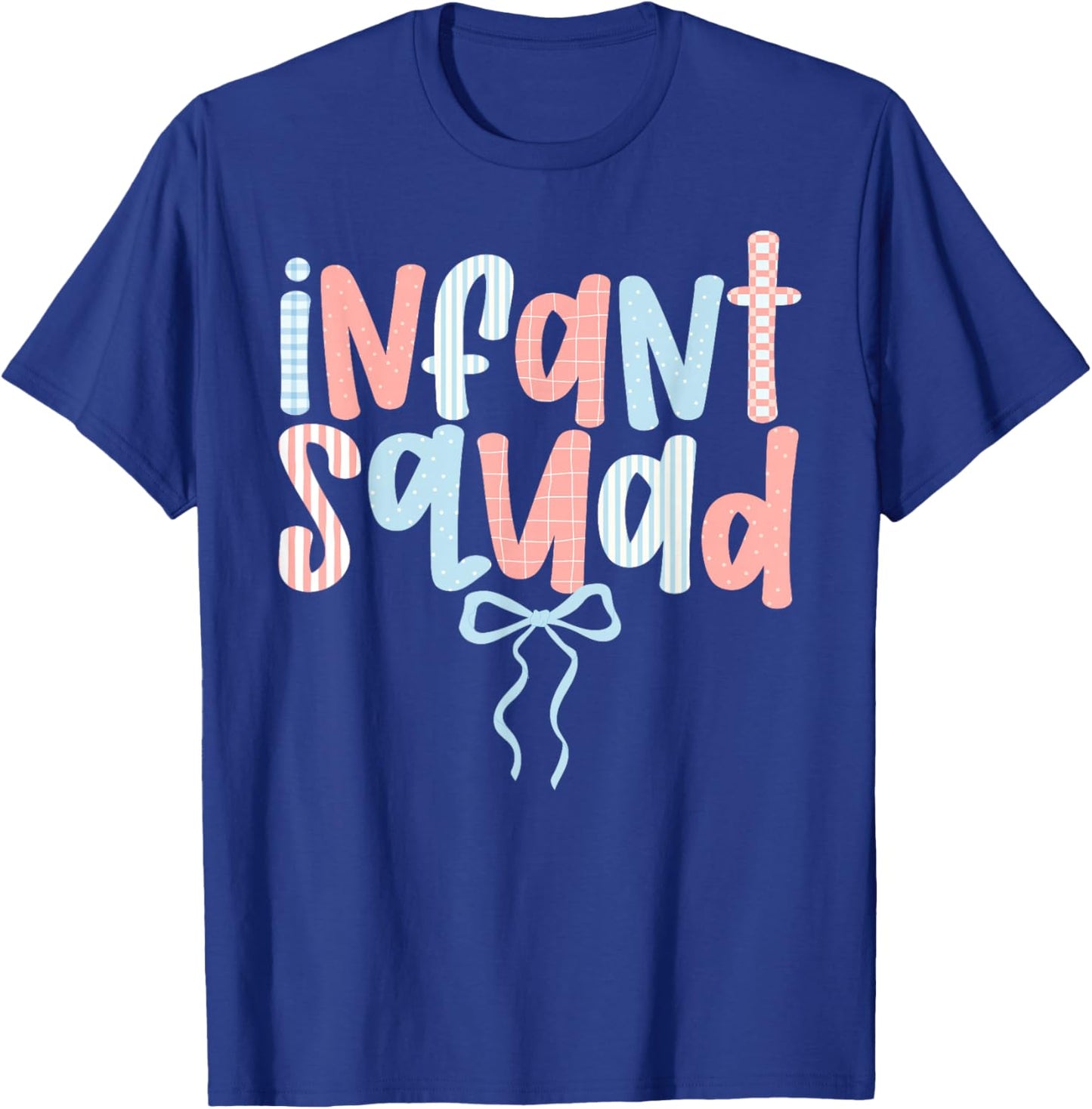 Infant Squad Preppy Infant Teacher Crew Infant Teaching Team T-Shirt - T-Shirt | Royal