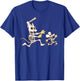 The Simpsons Halloween Itchy & Scratchy Skeleton Chase T-Shirt - T-Shirt | Royal