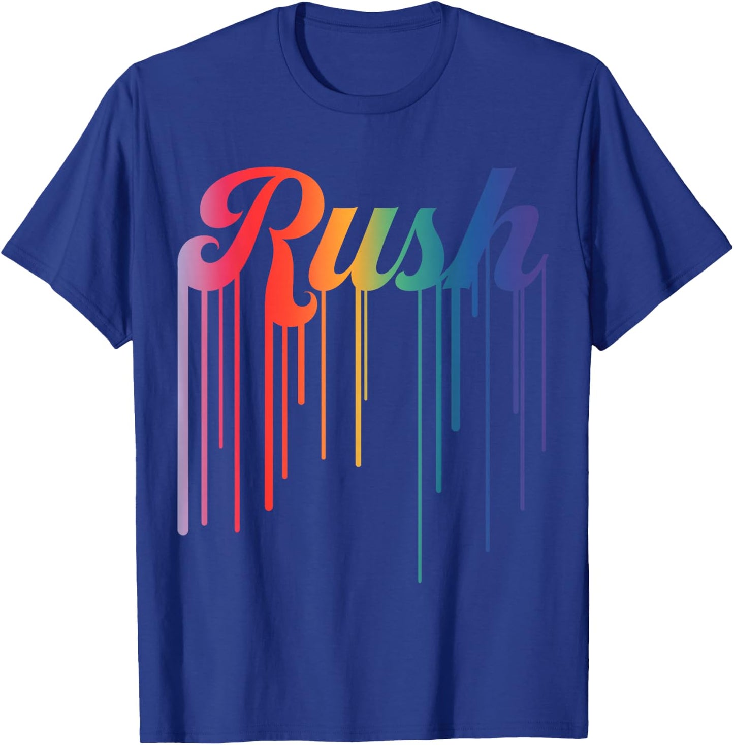 Retro Rush Name Vintage Hearts Gifts Men Kids Meme T-Shirt - T-Shirt | Royal