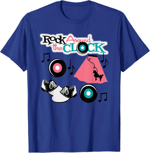 Rock Around the Clock 50's T-Shirt - T-Shirt | Royal