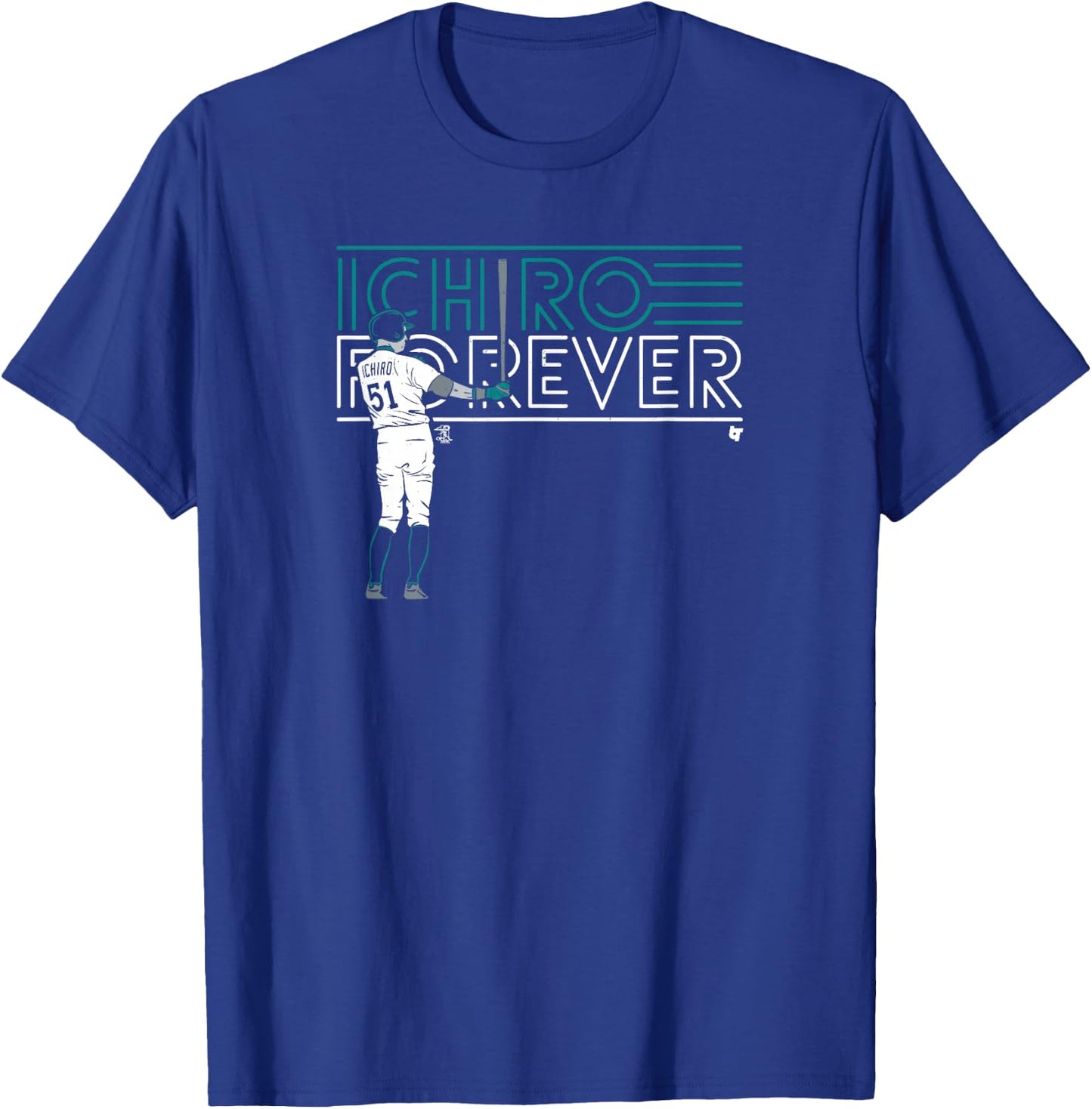 Ichiro Suzuki - Ichiro Forever - Seattle Baseball T-Shirt - T-Shirt | Royal