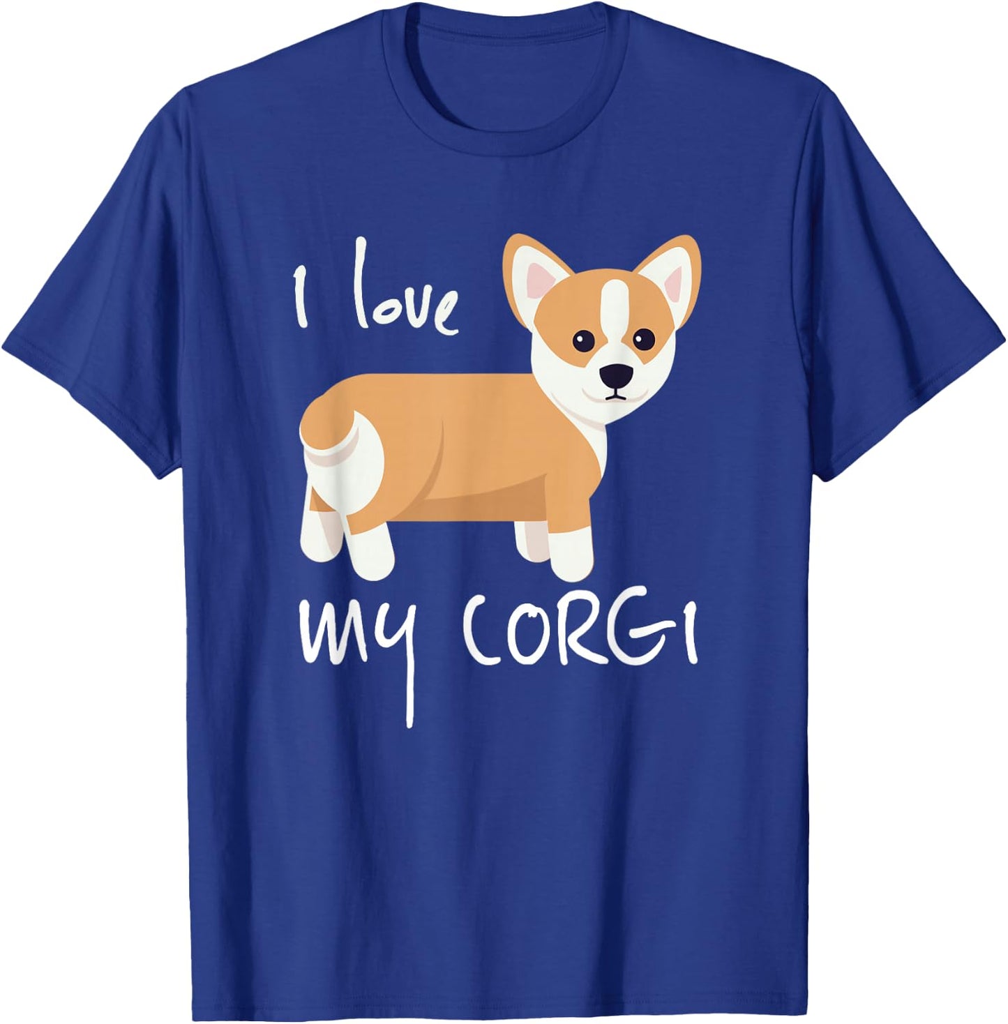 I Love My Corgi Dog Corgis Lovers T-Shirt - T-Shirt | Royal