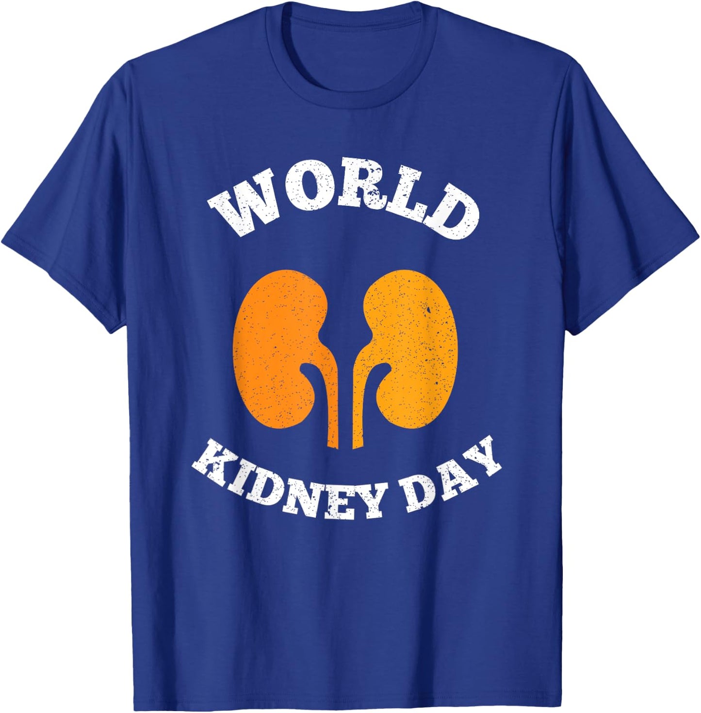 Simple World Kidney Day T Shirt Society Awareness T-Shirt - T-Shirt | Royal