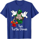 Funny Two Turtle Doves Twelve Days of Christmas T-Shirt - T-Shirt | Royal