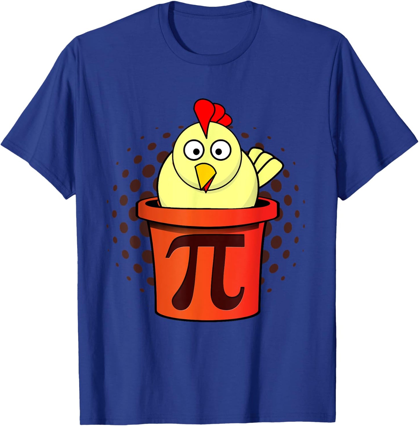 Chicken Pot Pie - Chicken Pot Pi Funny Math Joke T-Shirt - T-Shirt | Royal