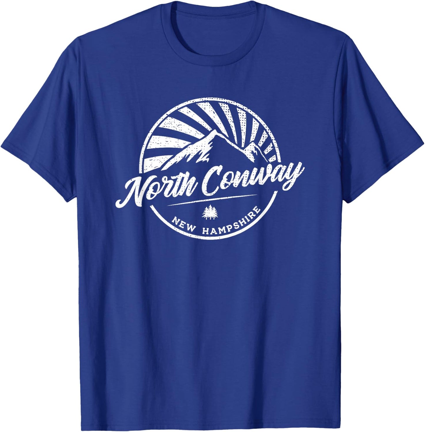 Vintage North Conway New Hampshire Outdoor Graphic T-Shirt - T-Shirt | Royal