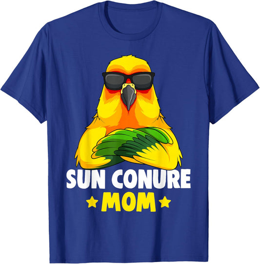 Sun Conure Mom Parrot Bird Women T-Shirt - T-Shirt | Royal