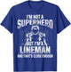 Football Lineman Hero Offensive Defensive Player T-Shirt - T-Shirt | Royal