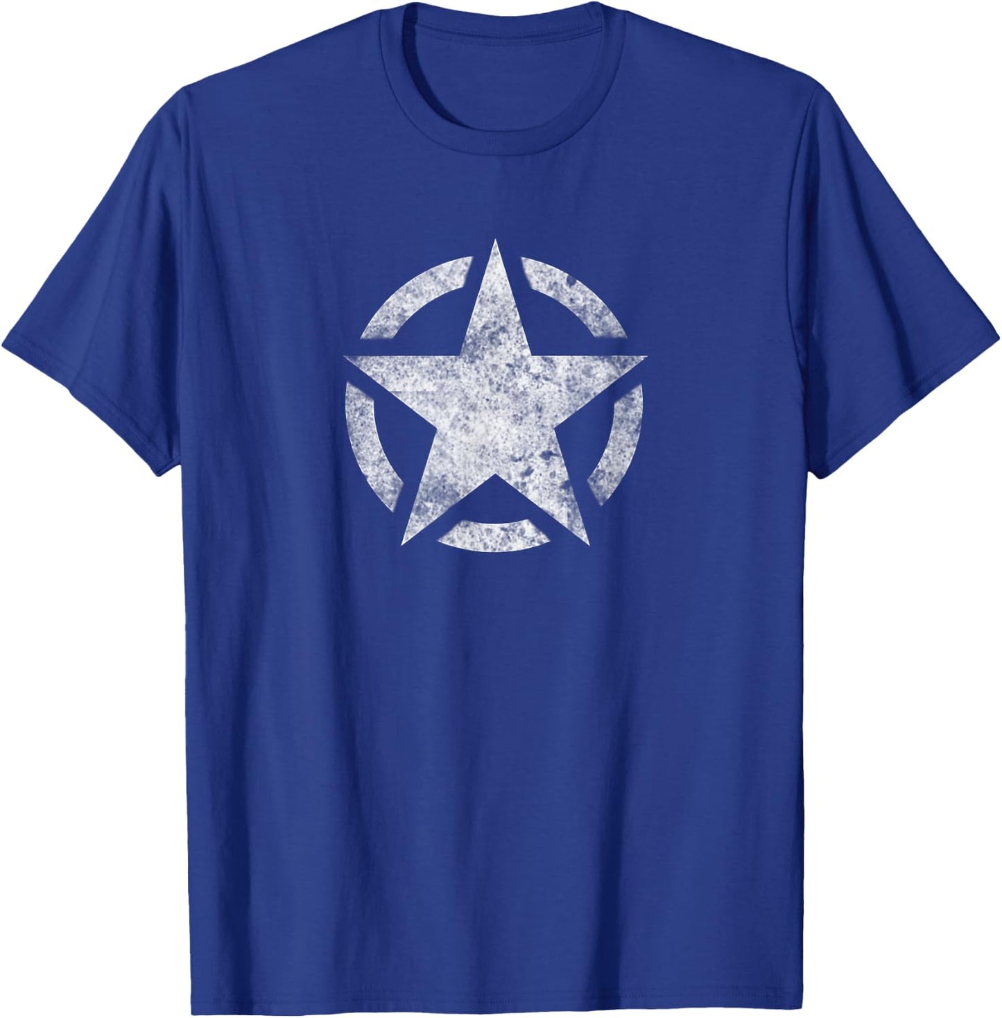 Military Star with Broken Circle for Veterans and Heros T-Shirt - T-Shirt | Royal