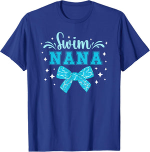 Swim Nana Of A Swimmer Nana Coquette Swimming Nana T-Shirt - T-Shirt | Royal