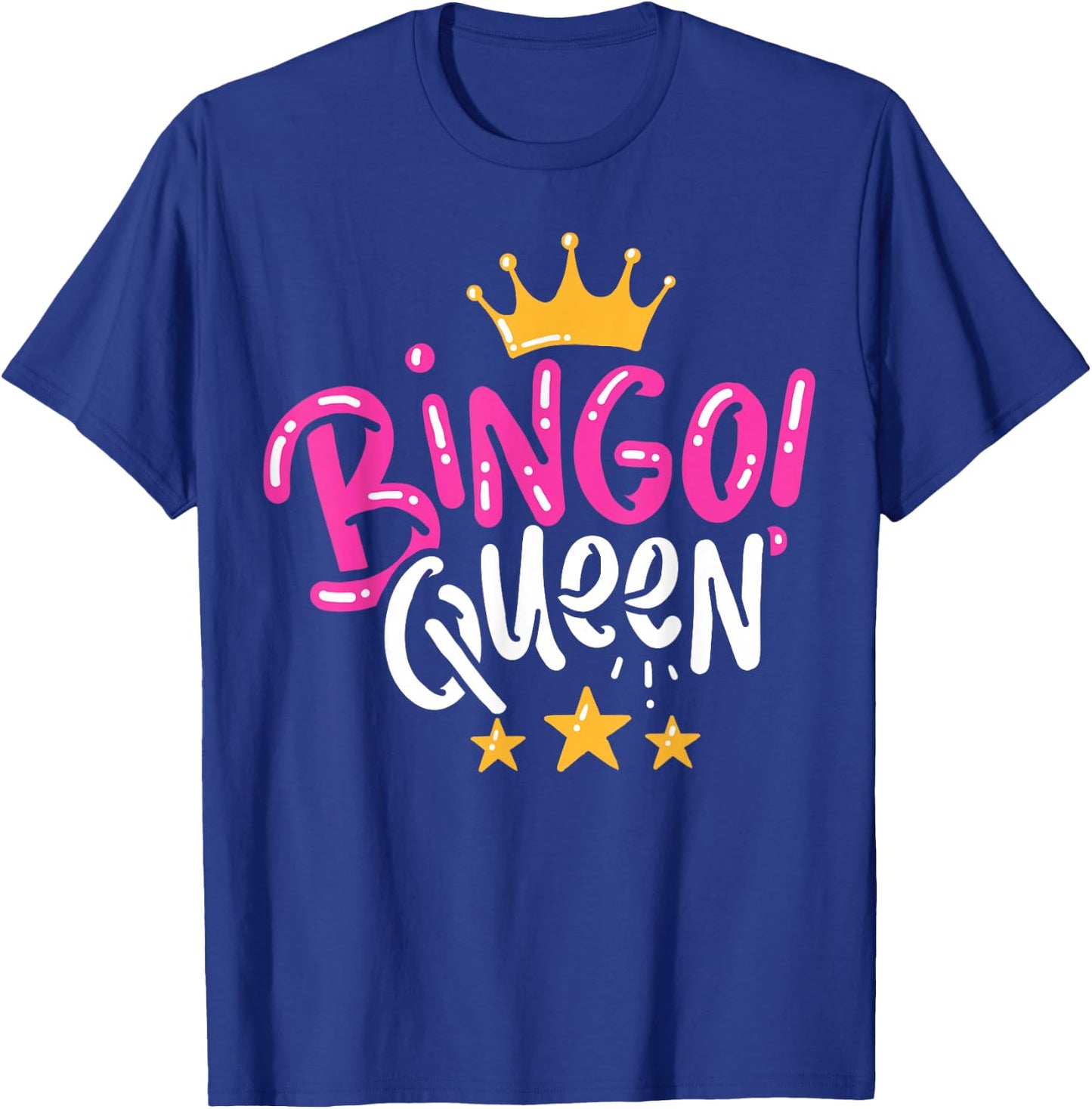 Bingo Gift Queen T-Shirt - T-Shirt | Royal