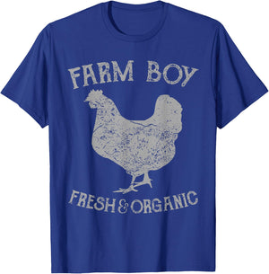 Farm Boy - Fresh and Organic shirt T-Shirt - T-Shirt | Royal