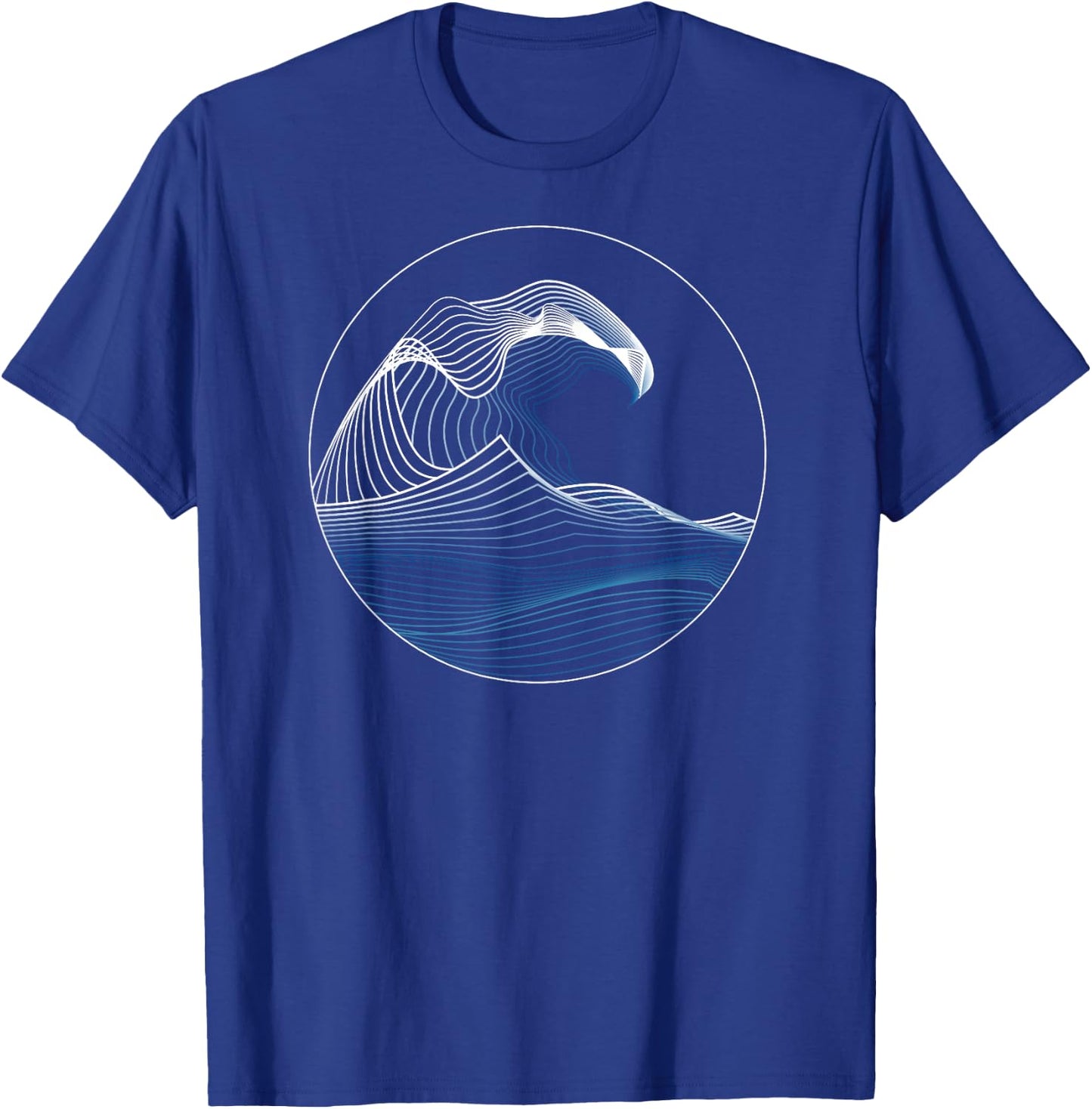 Great Wave of Music Hokusai off Kanagawa Japanese Art T-Shirt - T-Shirt | Royal