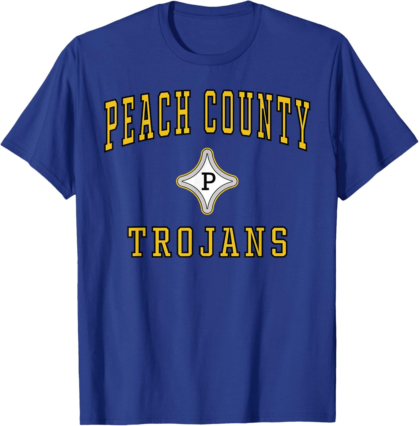 Peach County High School Trojans C1 T-Shirt - T-Shirt | Royal