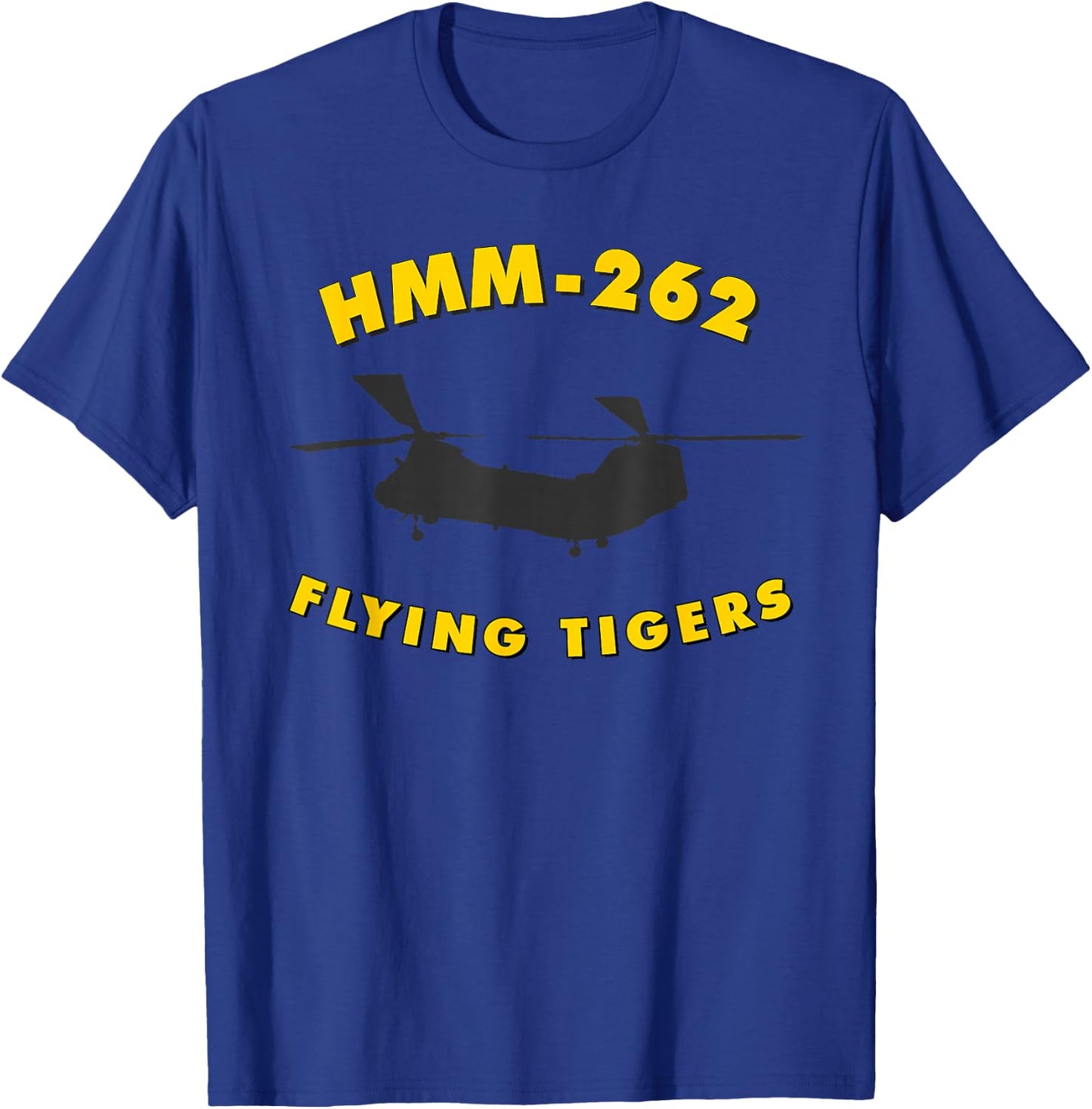 HMM-262 Helicopter Squadron CH-46 Sea Knight T-Shirt - T-Shirt | Royal