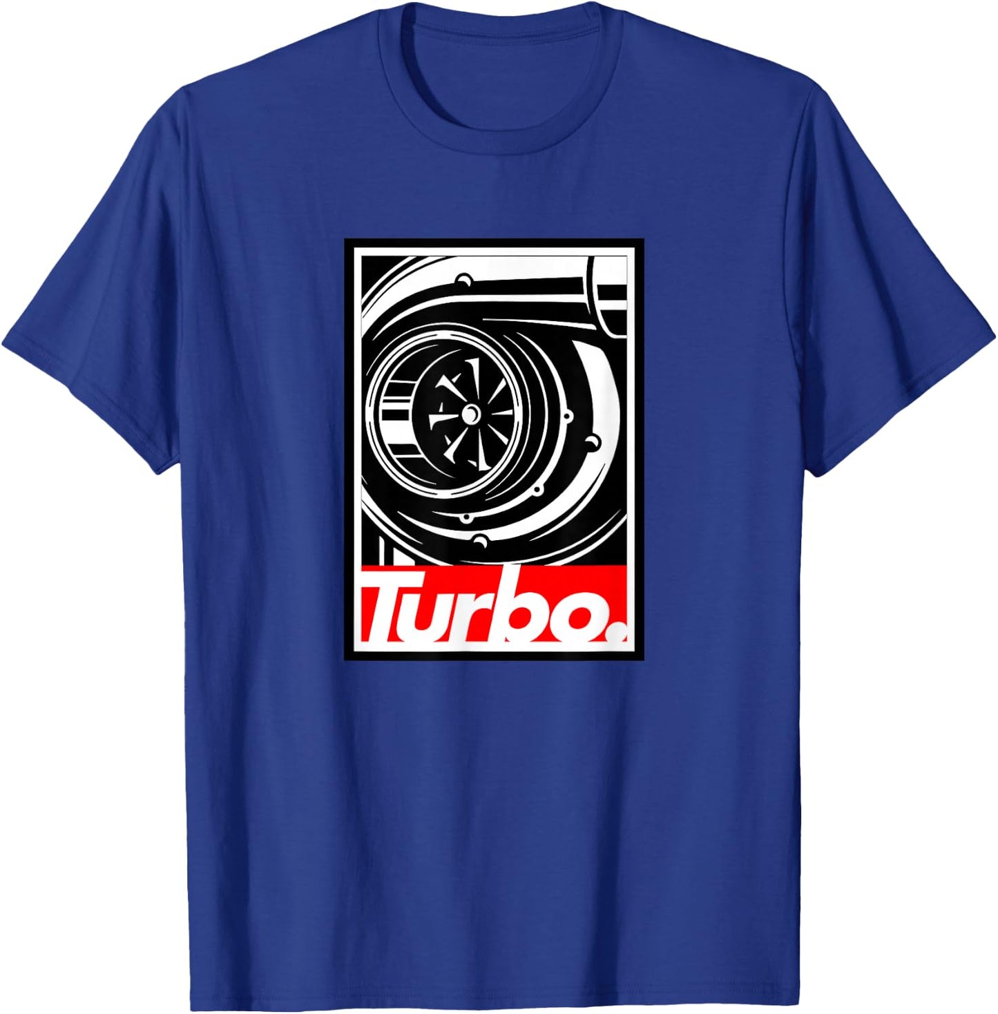 Turbo Design, for Boost Lovers, car Racing & Drifting T-Shirt - T-Shirt | Royal