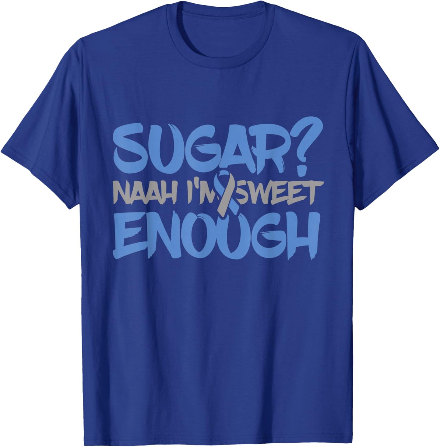 Funny Diabetes Awareness - T1D T2D Diabetic Pancreas T-Shirt - T-Shirt | Royal