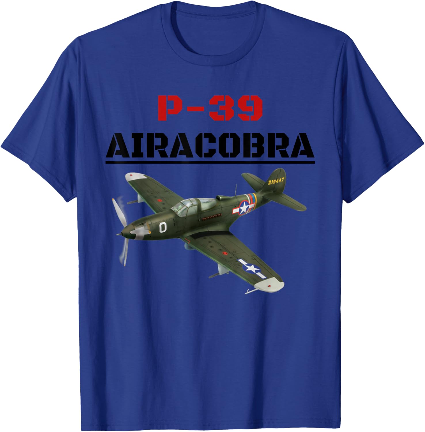 A great P-39 Airacobra Aviation . T-Shirt - T-Shirt | Royal
