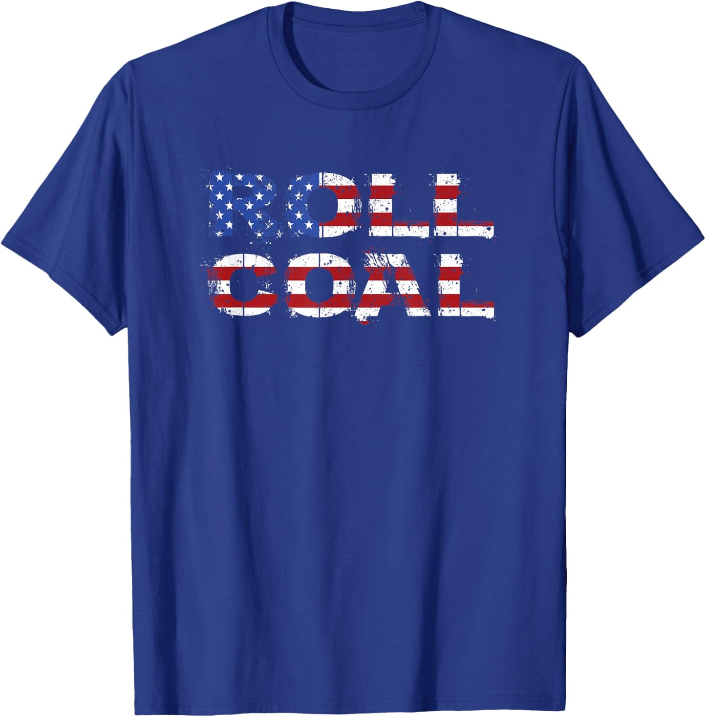 Diesel Roll Coal USA Flag Turbo Diesels Power Gift T-Shirt - T-Shirt | Royal