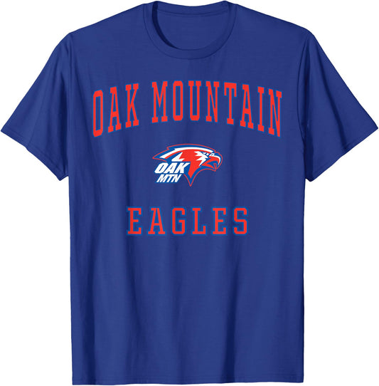 Oak Mountain High School Eagles C1 T-Shirt - T-Shirt | Royal