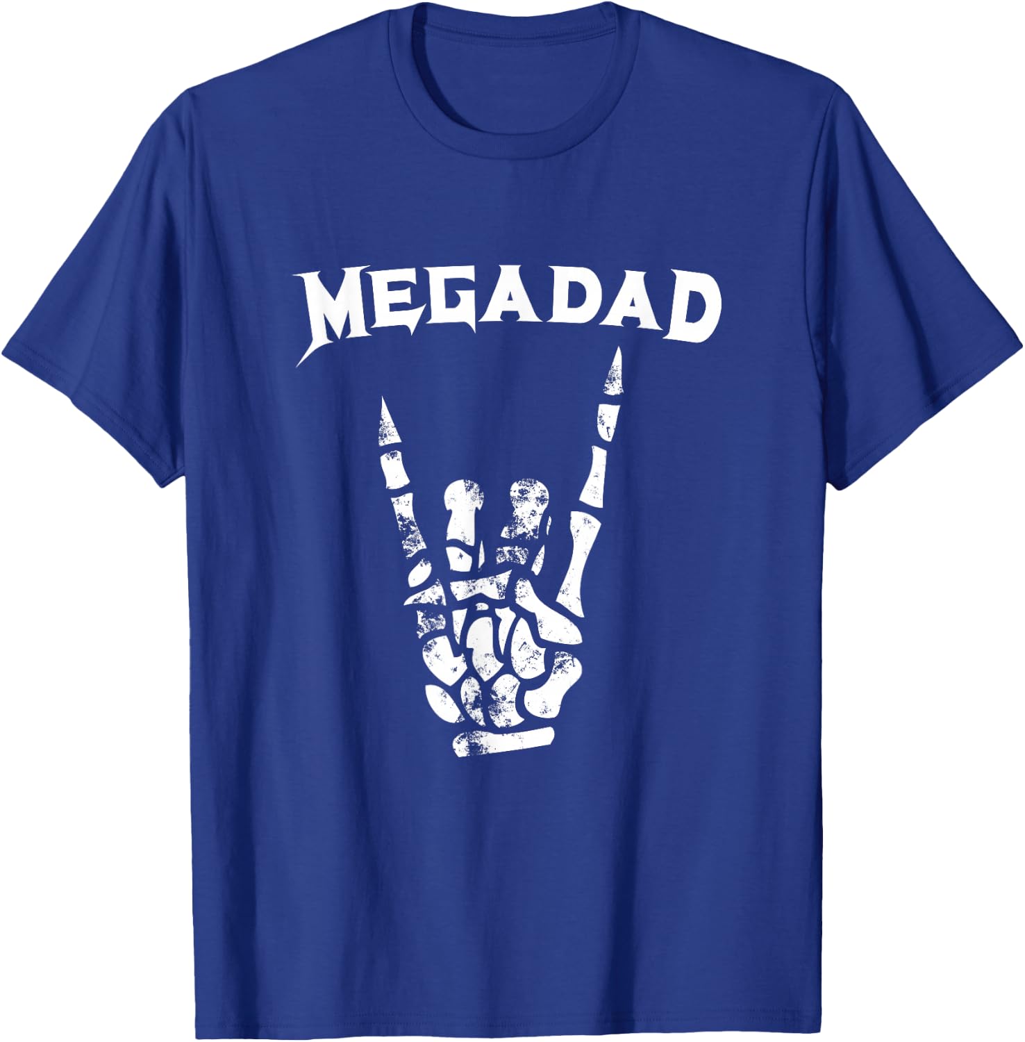 Megadad Rock Heavy Metal Guitar Dad T-Shirt - T-Shirt | Royal