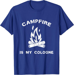 Funny Camping - Campfire Is My Cologne T-Shirt - T-Shirt | Royal