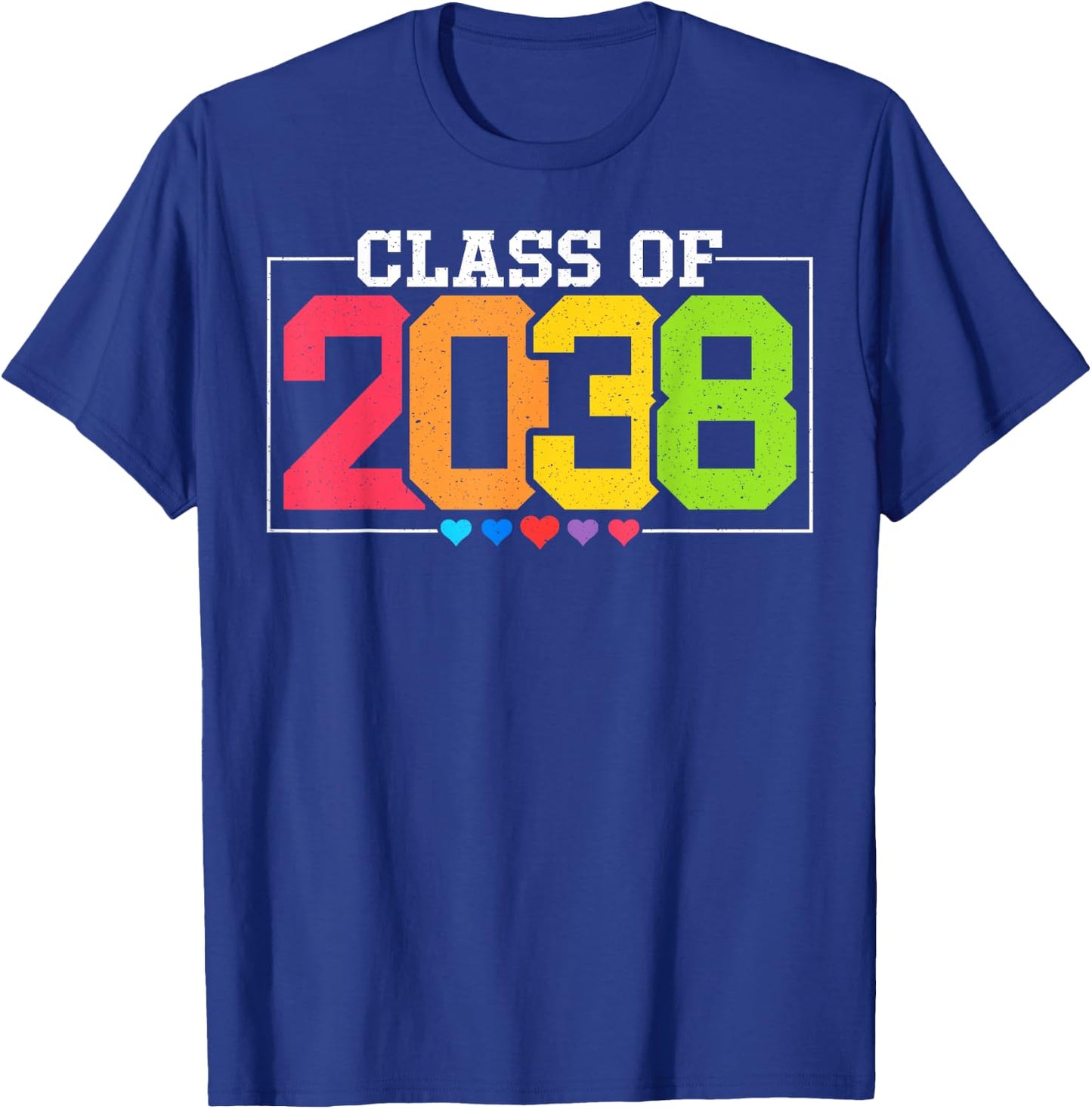 Class Of 2038 Future Graduates kindergarten Graduation T-Shirt - T-Shirt | Royal