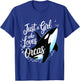 Orcas Just A Girl Who Loves Orcas Killer Whales Ocean Girls T-Shirt - T-Shirt | Royal