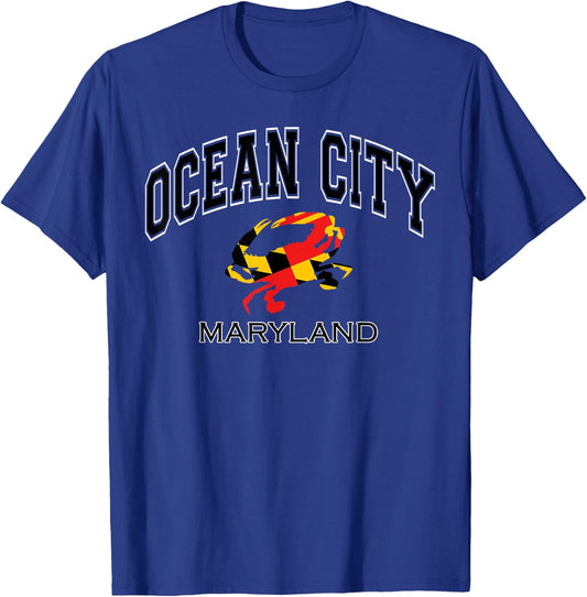 Ocean City Maryland Crab Shirt T-Shirt - T-Shirt | Royal
