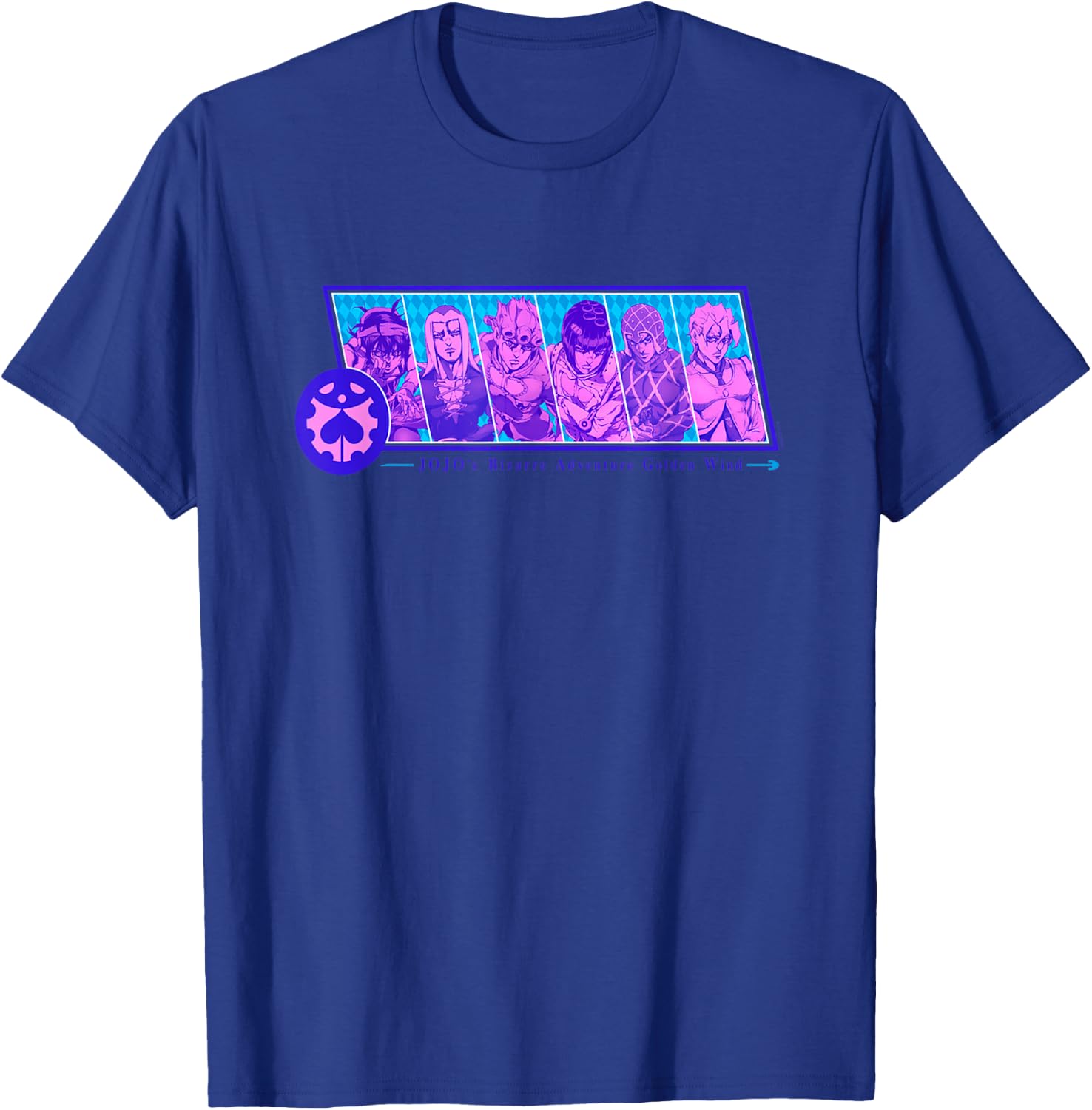 JoJo's Bizarre Adventure Group Crest Badge Anime T-Shirt - T-Shirt | Royal