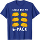 Check Out My 6 Pack Funny Taco Food Gift T-Shirt - T-Shirt | Royal