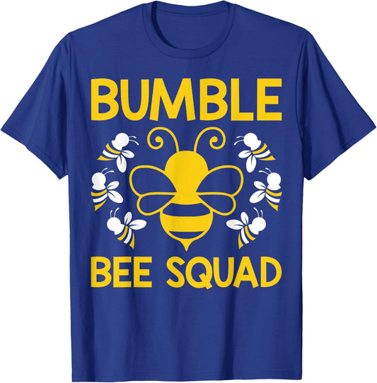 Bumble Bee Squad Bumblebee Team Group Family & Friends T-Shirt - T-Shirt | Royal