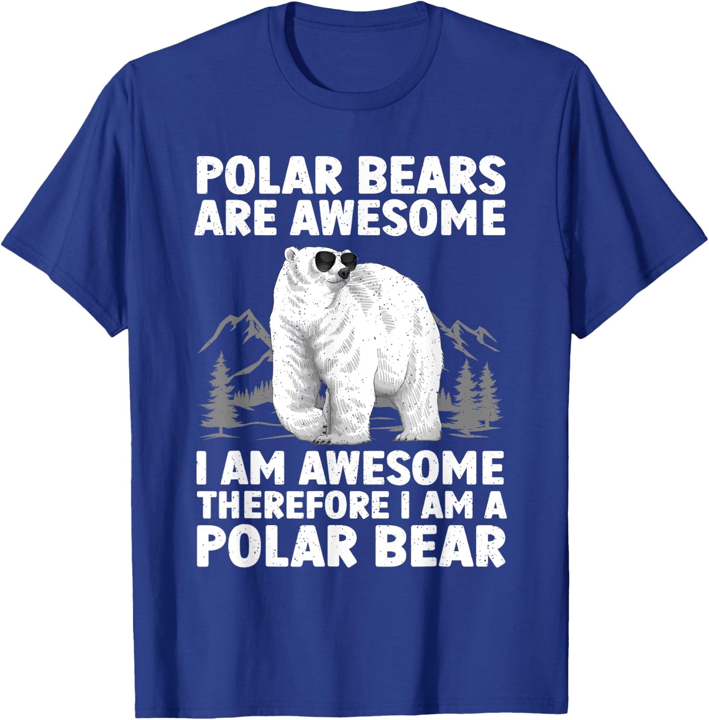 Polar Bear Art Women Kids Arctic Polar Bear Lover T-Shirt - T-Shirt | Royal