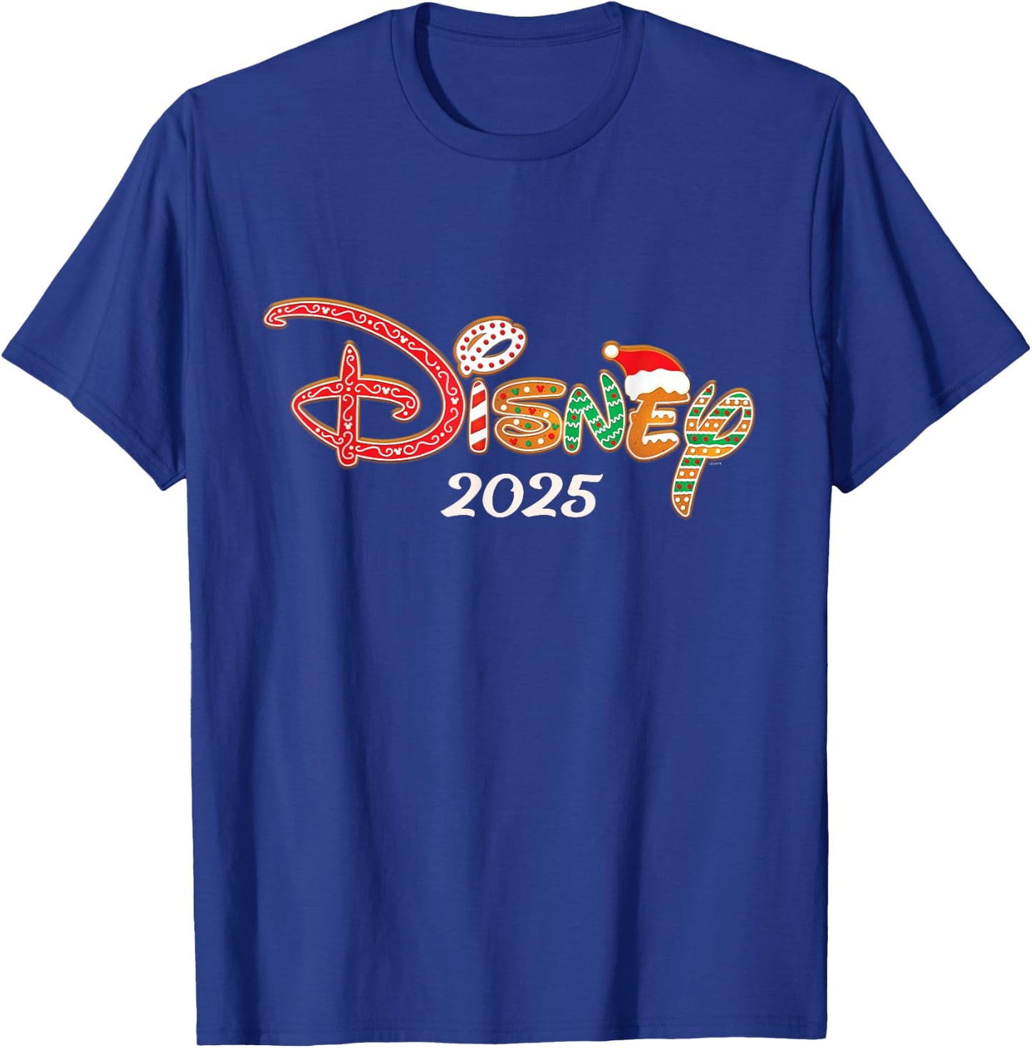 Disney Holiday Christmas Vacation Trip Gingerbread Logo 2025 T-Shirt - T-Shirt | Royal
