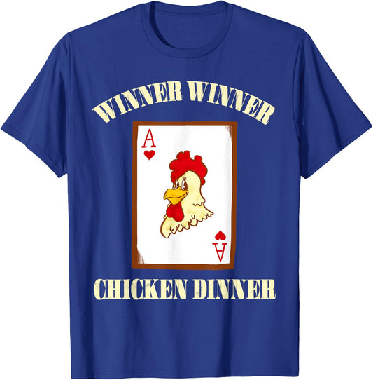 Winner Chicken Lucky Casino Gambling Blackjack T-Shirt - T-Shirt | Royal