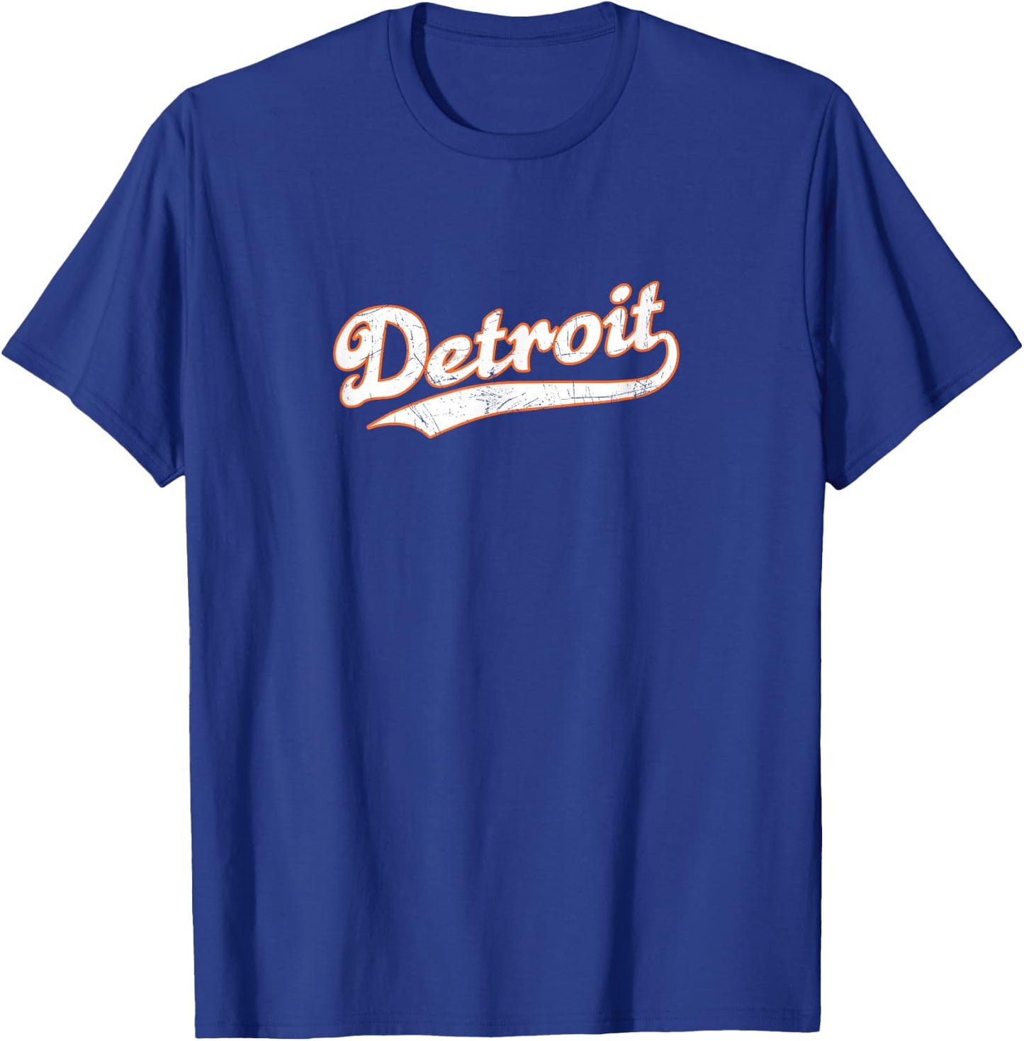 Detroit | Vintage Look, Michigan Pride T-Shirt - T-Shirt | Royal