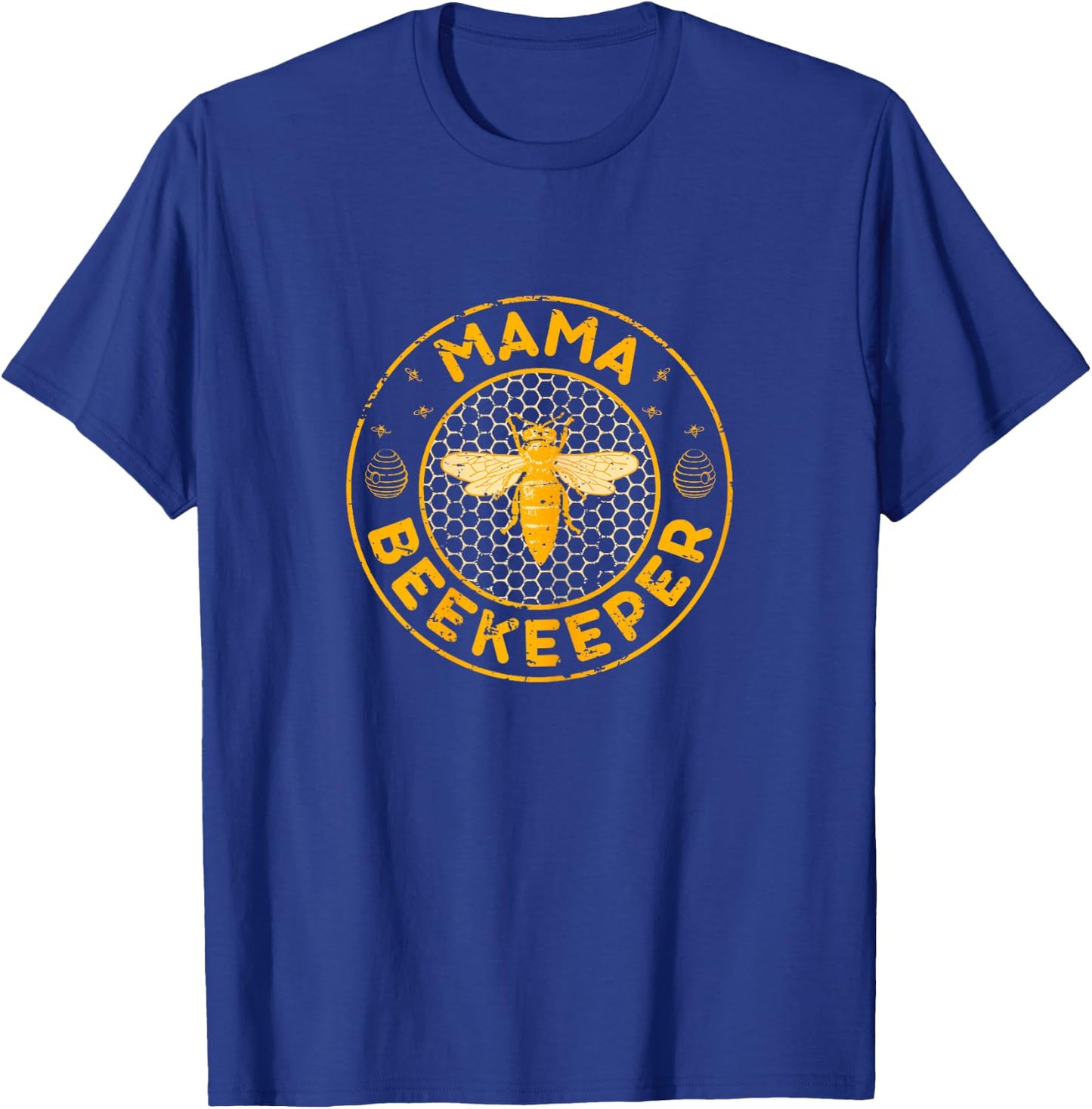 Mama Beekeeper, Bee Whisperer Distressed Retro Style T-Shirt - T-Shirt | Royal