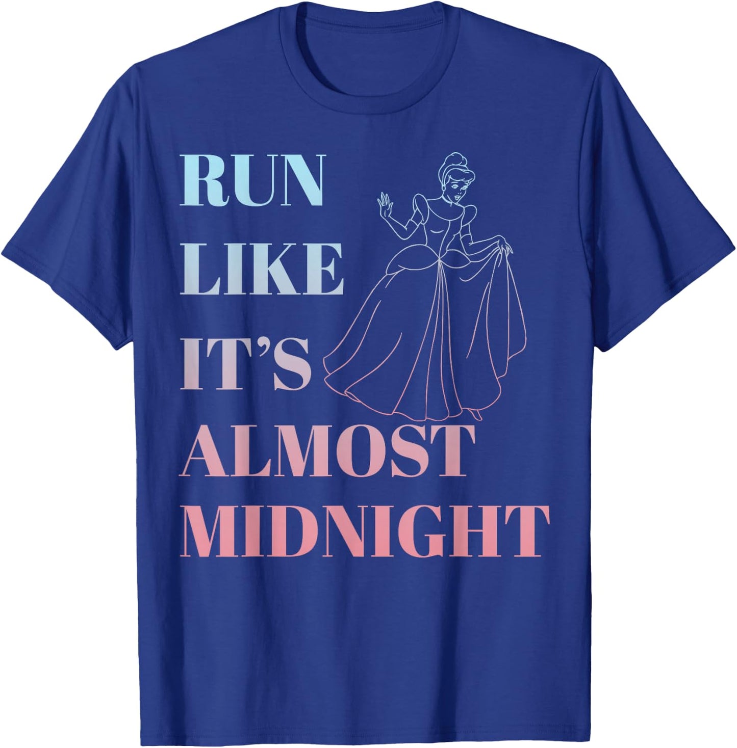 Disney Cinderella Run Like Midnight Ombre T-Shirt - T-Shirt | Royal