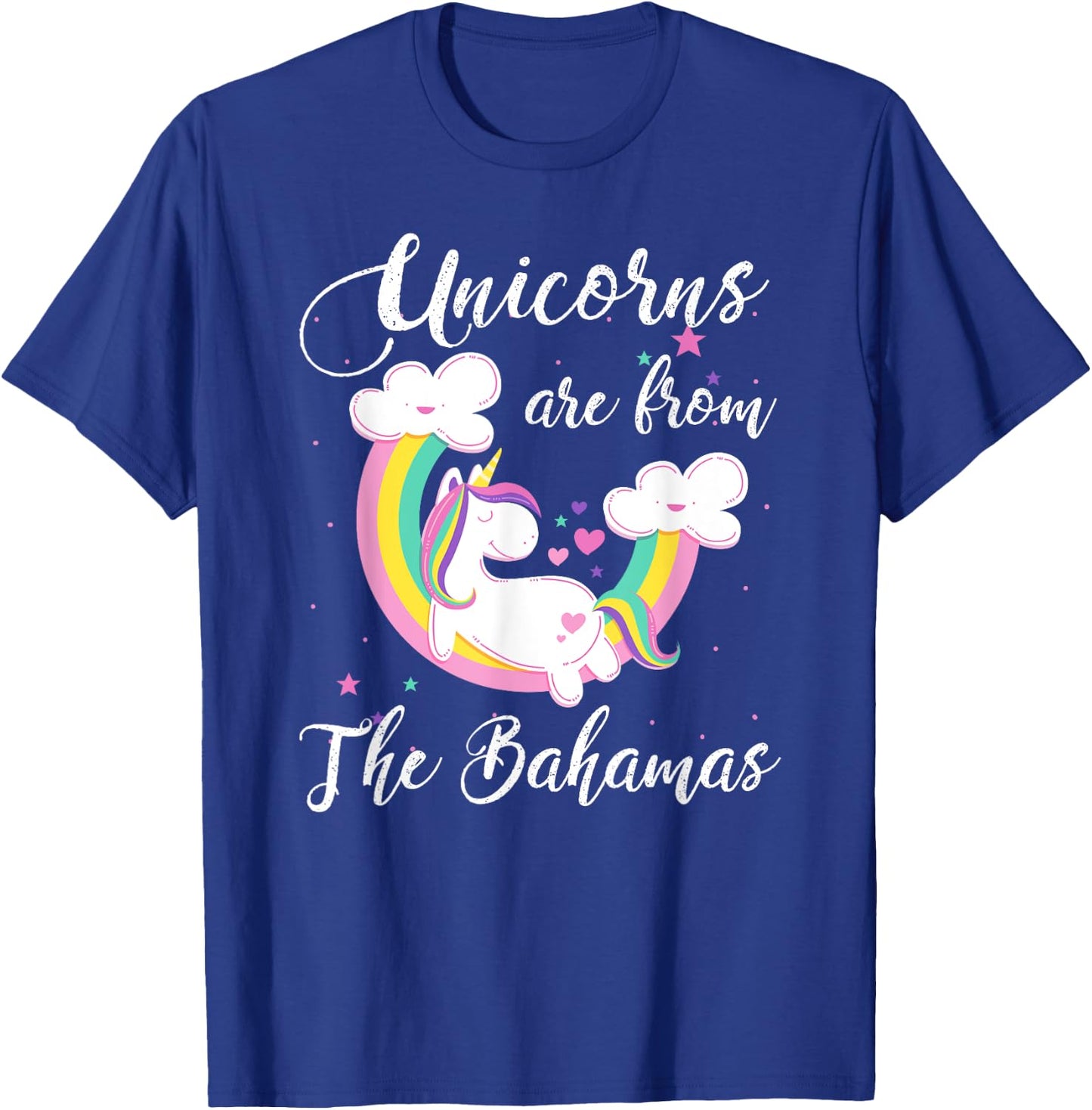 Unicorns Are From The Bahamas / Magical Unicorn Gift T-Shirt - T-Shirt | Royal