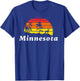 Vintage Minnesota Outdoors Retro 70s Nature T-Shirt - T-Shirt | Royal