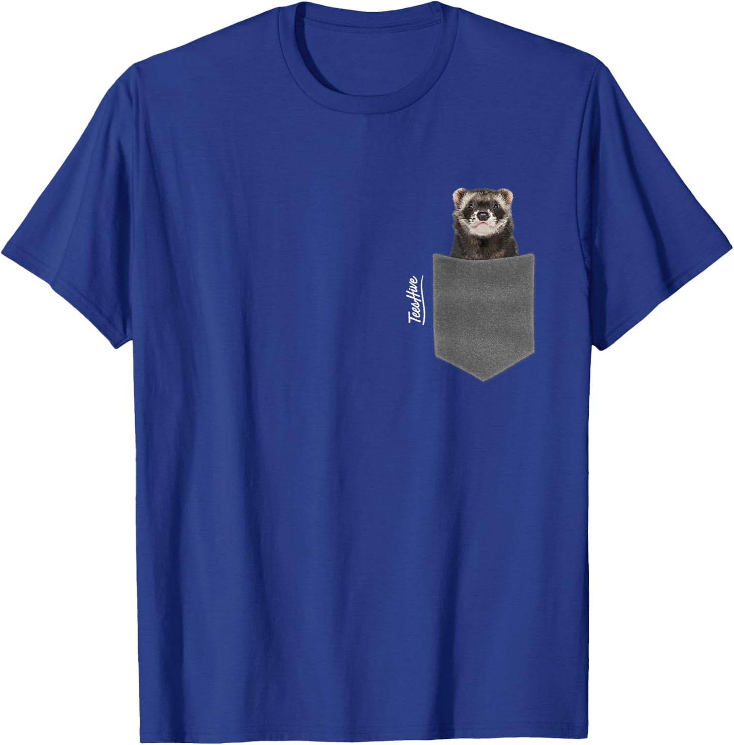 Ferret In Pocket - Men Ferret T-Shirt - T-Shirt | Royal