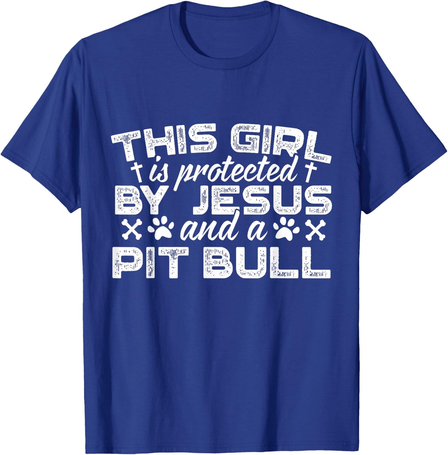 Pit Bull | Christian Gift T-Shirt - T-Shirt | Royal