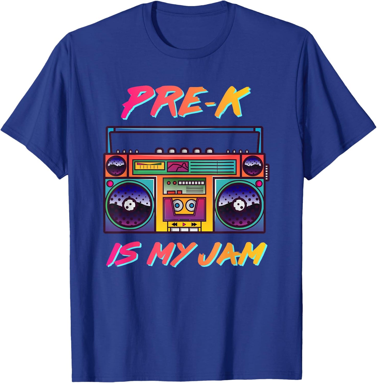 Pre-K Teacher Retro 80's 90's Back To School Women T-Shirt - T-Shirt | Royal