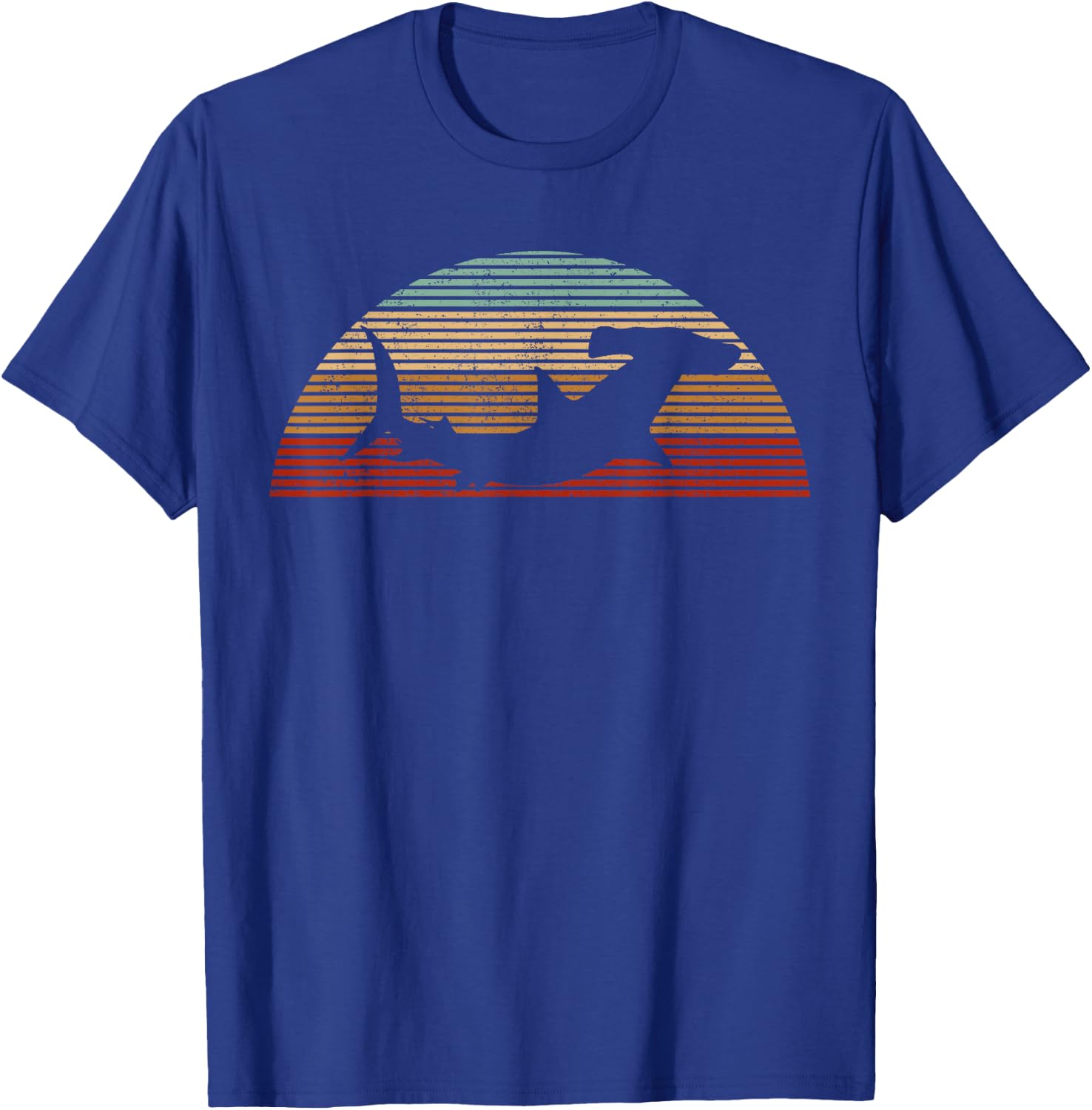 Hammerhead Shark Vintage Retro Fishing Gift T-Shirt - T-Shirt | Royal