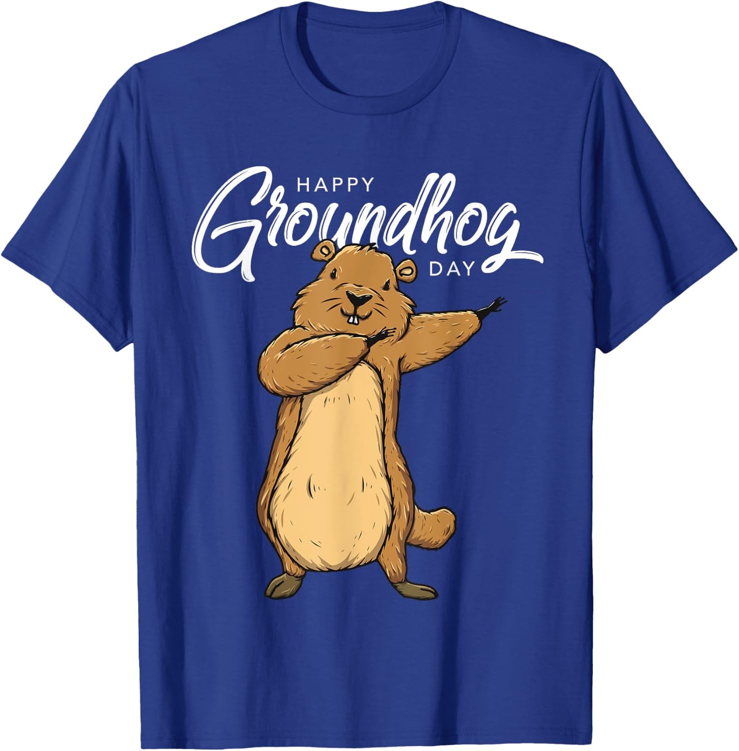 Happy Groundhog Day 2nd February Celebration Gift T-Shirt - T-Shirt | Royal